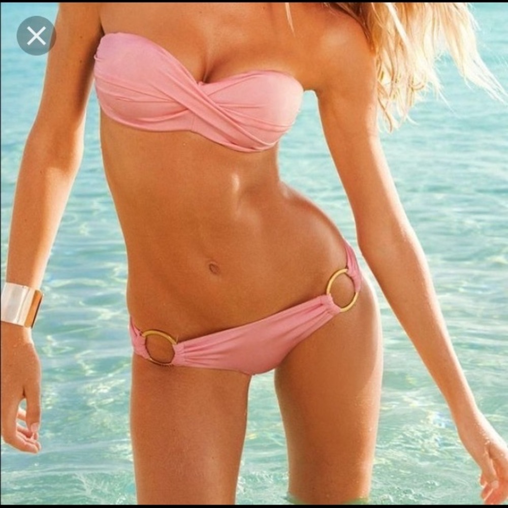 Worn once! VS gold ring bathing suit!